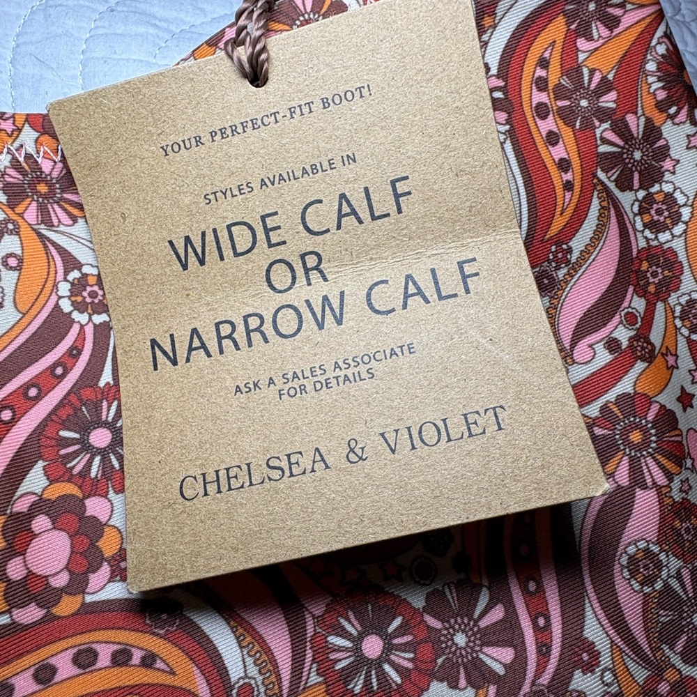 NWT - Zayla Groovy Print Tall Boots by Chelsea & Violet. - Picture 6 of 7